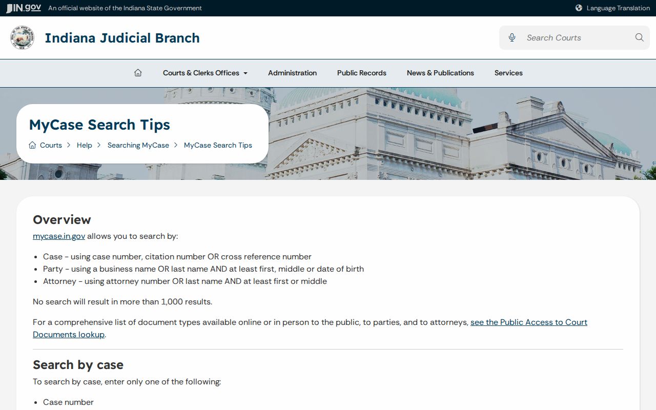 Monroe County warrant search field guidance